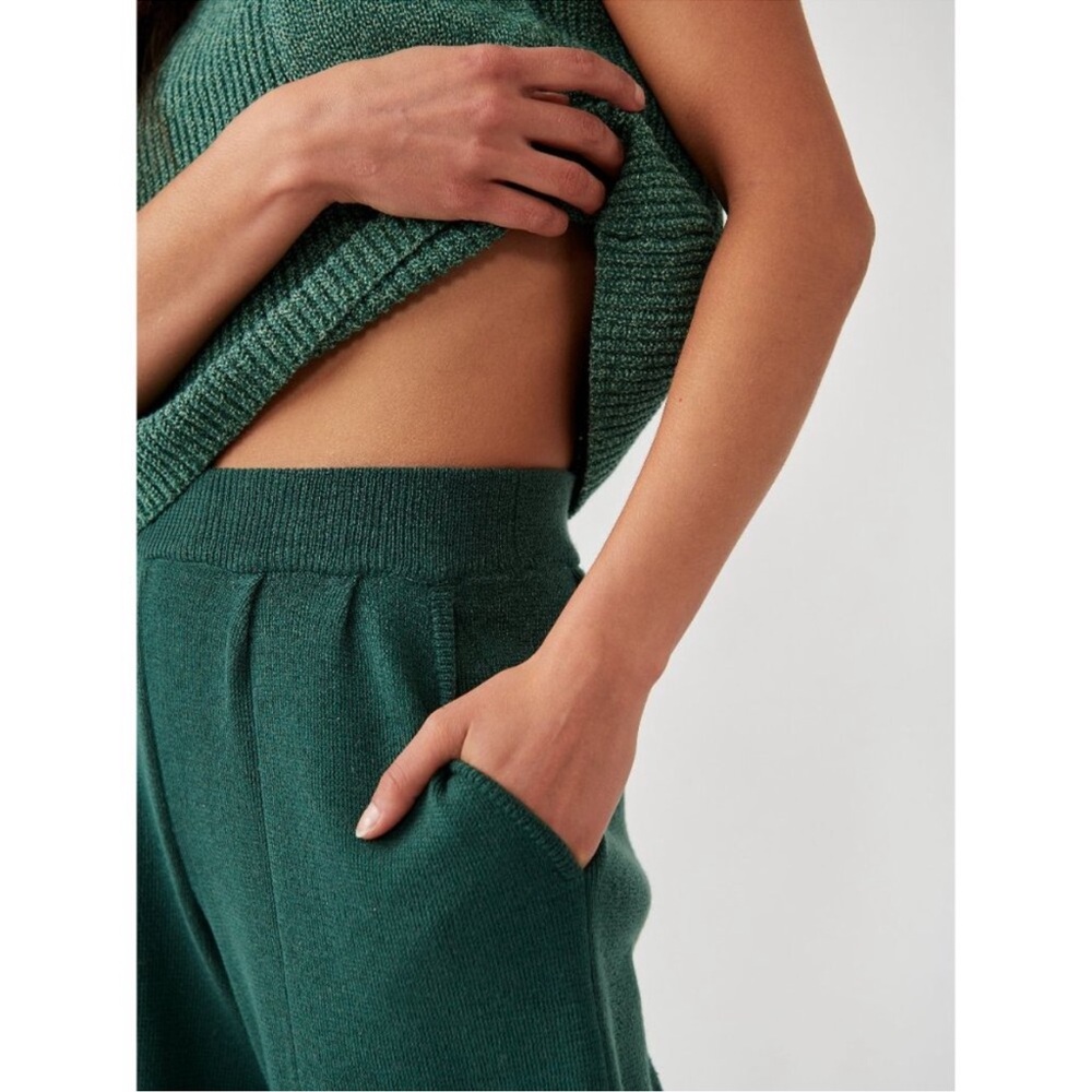 NWT FREE PEOPLE FP Beach Emerald Spell Combo Freya Sweater 2 PC Set SZ: XL/Tall - Picture 9 of 16